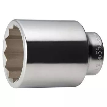 TONE Deep Socket Drive Angle Width across Flats 55mm (12 Square) HP6D-55L 19.0mm (3/4 )