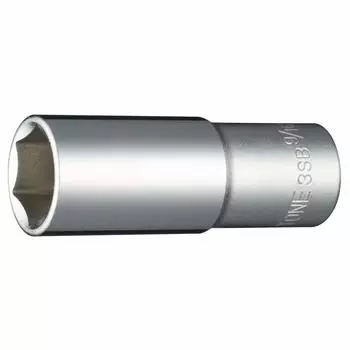 TONE Deep Socket Drive Angle Width across Flats (Hexagonal) 3SB-18L 9.5mm (3/8 ) 9/16inch