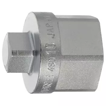 TONE Drain Bolt Width Socket, 4SQ-10, 12.7mm (1/2 ) Drive, 10.5mm