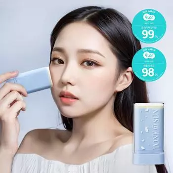 Солнцезащитный карандаш Tone Fit Sun Vegan No Sebum (Грунтовка/Водонепроницаемый) (SPF50 + / PA ++++), 2 шт., 18г