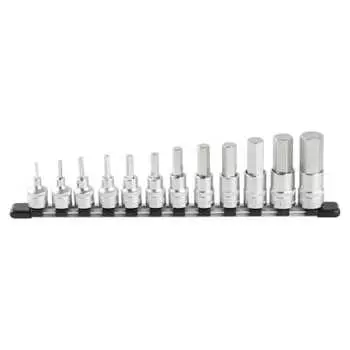 TONE Hexagon socket set (with holder) HH412 Drive angle 12.7mm (1/2 ) Contents 12 items