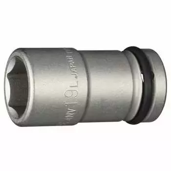 TONE Impact long socket HP4NV-19L Drive angle 12.7mm (1/2 ) Width across flats 19mm