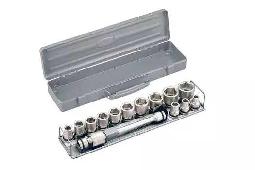 TONE Impact socket set metal NV4132 Drive angle Silver 15 items (with tray) 12.7mm (1/2 ) Contents