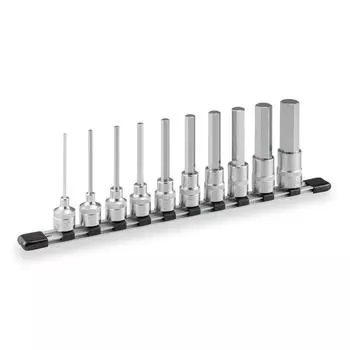 TONE Long Hexagon Socket Set 10 Pieces (with Holder) HH410LA, 12.7mm (1/2 ) Drive,