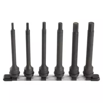 TONE Long hexagon socket set for impact HAH406L Drive angle Contents 6 items (with holder) 12.7mm (1/2 )