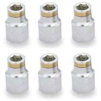 TONE Nut Catch Socket 10mm Pack of 6 (Hexagonal), 3SC-10-6S, 9.5mm (3/8 ) Drive, Width,