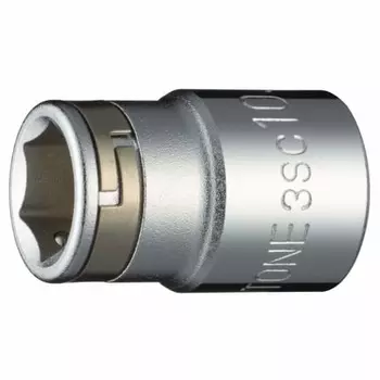 TONE Nut catch socket (hexagonal) 3SC-10 Drive angle 9.5mm (3/8 ) Width across flats 10mm