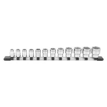 TONE Nut Hold Socket Set with Socket Holder 6-Point HSC312 3/8 Inch Drive 12-Piece