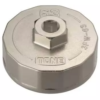 TONE Oil Filter Wrench (Cup Type) 3FW-63 Drive 9.5mm (3/8 ) 63