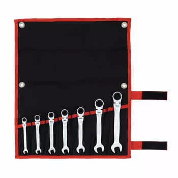 TONE Oscillating ratchet box wrench set RMF700 Black Contents: 7 items