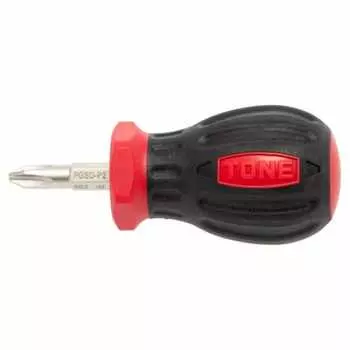 TONE Power Grip Stubby Driver PGSD-P2 Красный (+) No.2