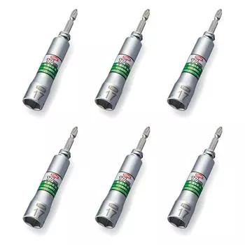 TONE Replaceable Universal Bit Socket Bit Insertion Width across Flats 17mm 6 Pieces 2BNU-17-6S