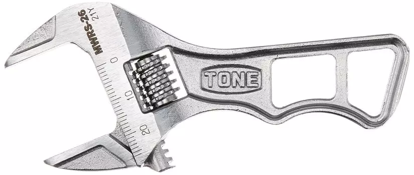 TONE Short adjustable wrench Total length 110mm (with scale) MWRS-26