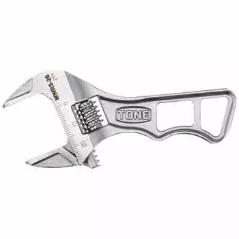 TONE Short adjustable wrench (with scale) MWRS-26 Total length 110mm