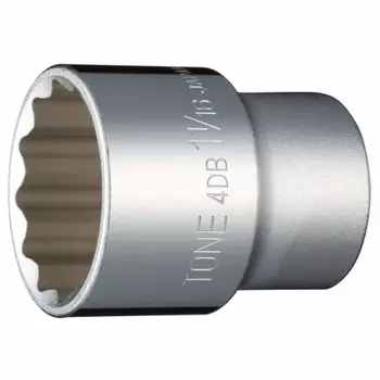 TONE Socket (12-sided) 4DB-34 Drive angle 12.7mm (1/2 ) Width across flats 1.1/16inch