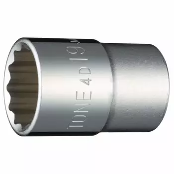 TONE socket (12 squares) HP4D-19 Drive angle 12.7mm (1/2 ) Width across flats 19mm