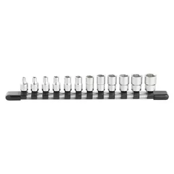 TONE Socket Set 6-Point with Socket Holder HS212 1/4 Inch Drive 12-Piece