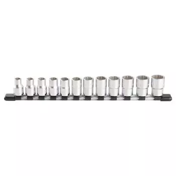 TONE Socket Set with Socket Holder 12-Point HD412 1/2 Inch Drive 12-Piece
