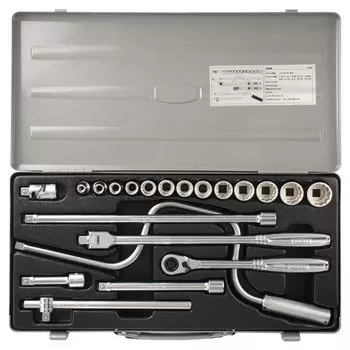 Набор торцевых ключей TONE 1500 Drive Silver Inch Содержимое 21 предмет 9,5 мм (3/8 )