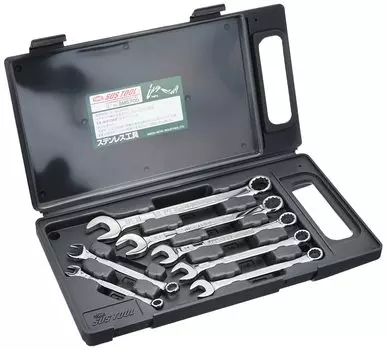 TONE SUS combination spanner set SMS700 Green 7 items