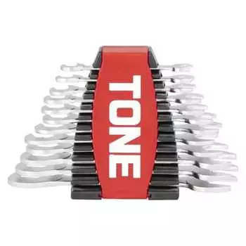 TONE Thin Spanner Set (with holder) DSTO1200P Red/Black Contents: 12 items