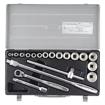 Tone Tone Socket Wrench Set 260 Miso Insert 12.7 Mm 12 Each Silver Content 19 Points