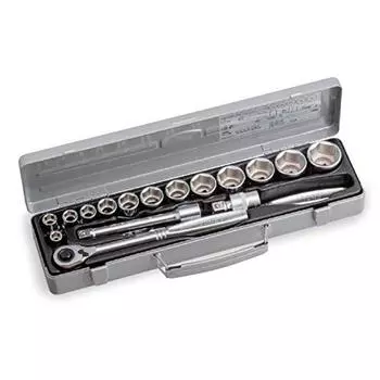 Tone Tone Socket Wrench Set 760 Ms Insert 12.7 Mm 12 Each Silver Content 17 Points