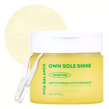 Тонер-диски Eunyul Vita Balance Own Sol Shine 190 мл, 70 шт., 1 шт.