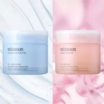 Тонер-диски Mixsoon с гиалуроновой кислотой и коллагеном 170 мл, 110 дисков (3 варианта) Hyaluronic