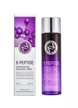 Тонер для лица Корея с пептидами ENOUGH Premium 8 peptied Sensation Pro Toner 130мл