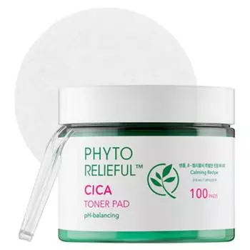 Тонер-пэд Thank You Farmer Phyto Lilyful Cica 210 мл, 100 шт., 1 шт.