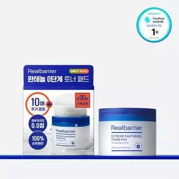 Тонер-подушечки Real Barrier Extreme Panthenol, 80 листов (+10 листов в подарок)