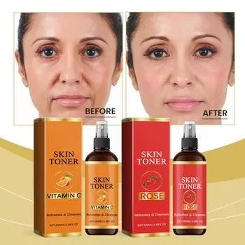 Тонер-спрей, увлажняющий, осветляющий и освежающий кожу, увлажняющий, придающий блеск и сияние, 100 мл One Size