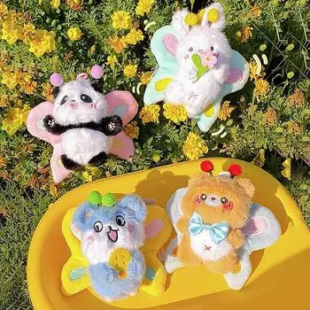 Tongmeng Animal Kingdom Little Lucky Butterfly плюшевый брелок-подвеска милая кукла маленькое украшение C