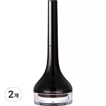 Тони Моли Белая гелевая подводка для глаз с длинной кисточкой, нет. 2 коричневых, 2 шт.