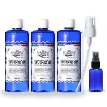 Тоник Aqua Allerose Roberts Rose Water Toner, набор из 5 предметов, 3 тонера по 400 мл + распылитель + пустой флакон, 1 набор
