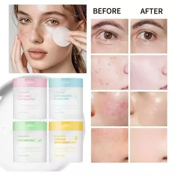 Тоник для лица круглый увлажняющий осветляющий тоник хлопок хлопок #1Collagen Ampoule Pad