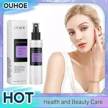 Тоник для лица с салициловой кислотой Сужает поры Очищенный Контроль жирности Осветление Увлажнение Разглаживание Восстановление Питательный Уход за кожей Pr 100ml