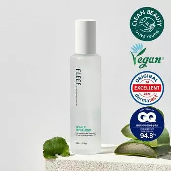 Тоник Flip Cica-Aloe Ampoule 200 мл (рекомендуется для кожи, склонной к акне), Корейская мужская популярная косметика