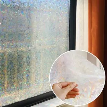 Тонированная оконная пленка Декоративная пленка для приватности Наклейки на окна для ванной комнаты и кухни УФ-блокирующая оконная пленка Домашний декор 30x100cm