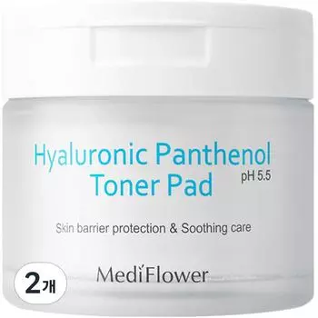 Тонизирующие диски Mediflower Hyaluronic Panthenol, 60 шт., 2 шт.