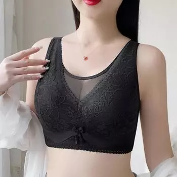 Тонкая большая грудь, маленькая антилегкая полная чашка, двойная грудь, бюстгальтер против провисания, женщины среднего и пожилого возраста. 36/80B