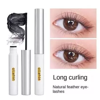Тонкая длинная подкручивающаяся основа для туши, тонкая кисточка, толстая, водостойкая, стойкая.