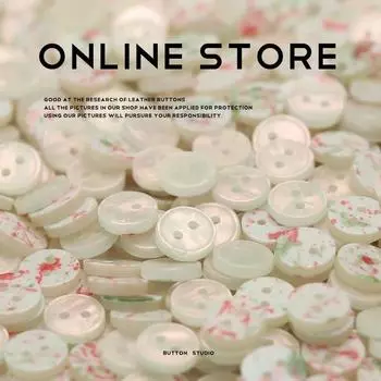 Тонкая двухслойная пуговица из смоляной оболочки с двумя ушками для вязаного кардигана, повседневного летнего платья, рукавов и воротника.