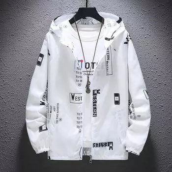 Тонкая дышащая быстросохнущая куртка с защитой от ультрафиолета XXXXXL белый