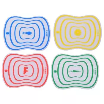 Тонкая гибкая разделочная доска для фруктов, овощей, мяса, коврик, кухонный инструмент зелёный