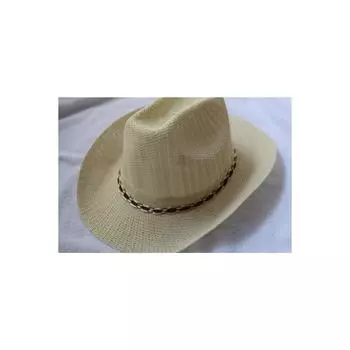 Тонкая легкая соломенная шляпа Fother- Beach Hat - унисекс