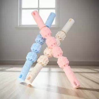 Тонкая массажная палочка для ног «Волчьи зубы» роликовая фитнес-палочка для фасции ног ролик для расслабления мышц ног растяжка для йоги для икр