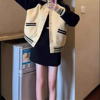 Тонкая + не скатывающаяся ткань, женская бейсбольная майка в студенческом стиле с принтом и красивым индивидуальным дизайном M