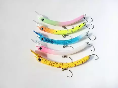 Тонкая перевернутая приманка Nyoro Crank Crankbait Lure 65 мм Managed Fishing Area Barbless Hook Trout Rainbow Trout Char Area Pipe Fishing Nyoro Upside Down